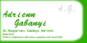 adrienn gabanyi business card