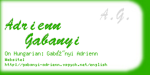 adrienn gabanyi business card